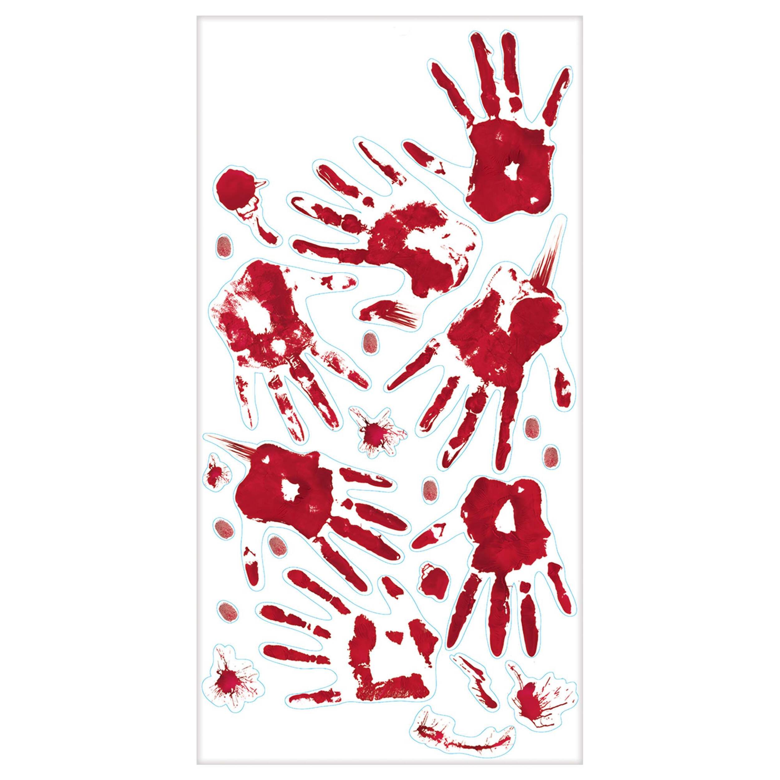 Bloody Hand Wall Decals Front_Flat