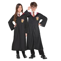 Kids' Harry Potter Gryffindor Robe, Red/Black, Assorted Sizes, Wearable Costume Accessory for Halloween