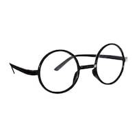Harry Potter Iconic Plastic Round Eyeglasses, Black, One Size, Wearable Costume Accessory for Halloween