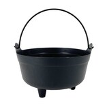 Bol à bonbons noir en forme de marmite For Living Front_Flat