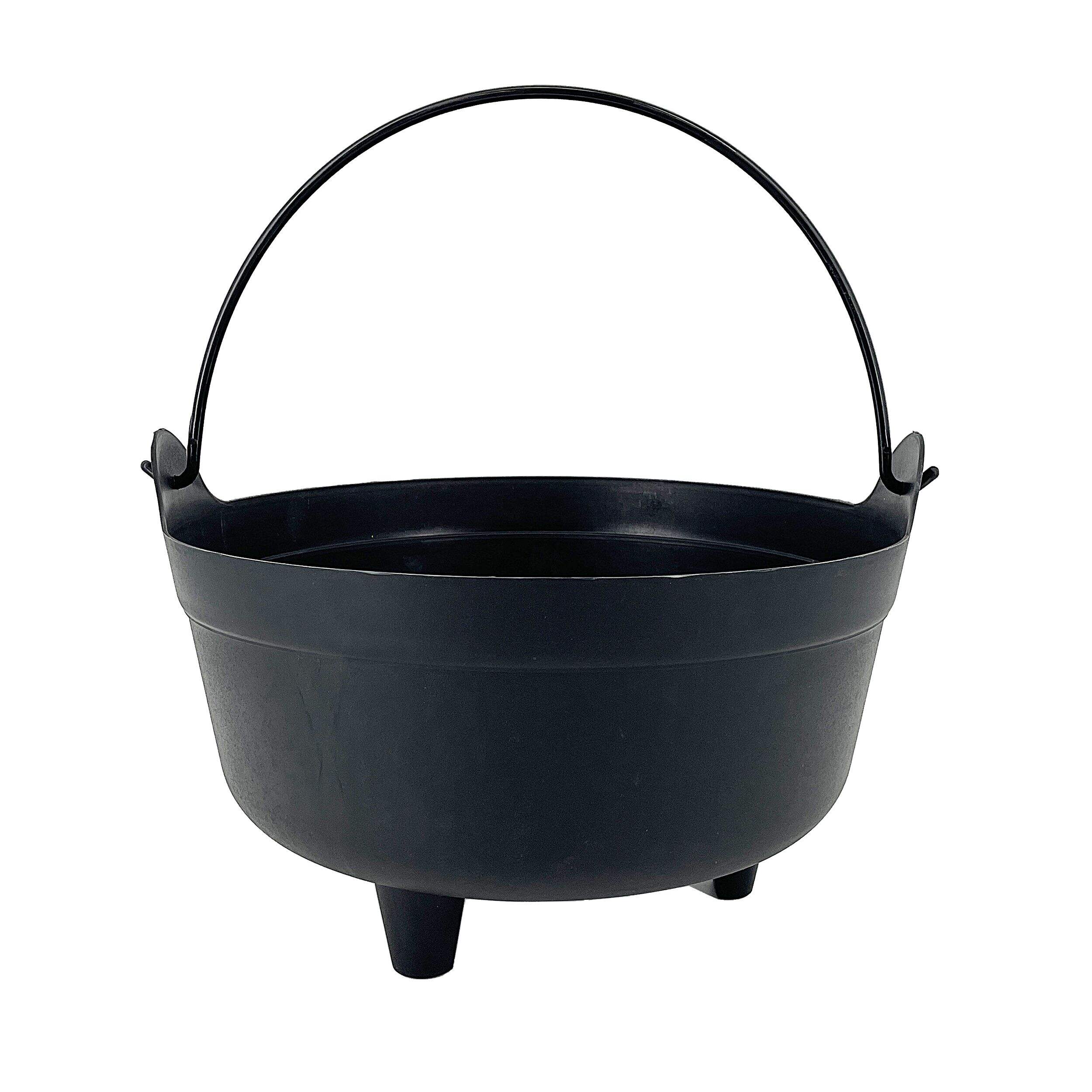 For Living Black Dutch Kettle Candy Bowl Front_Flat