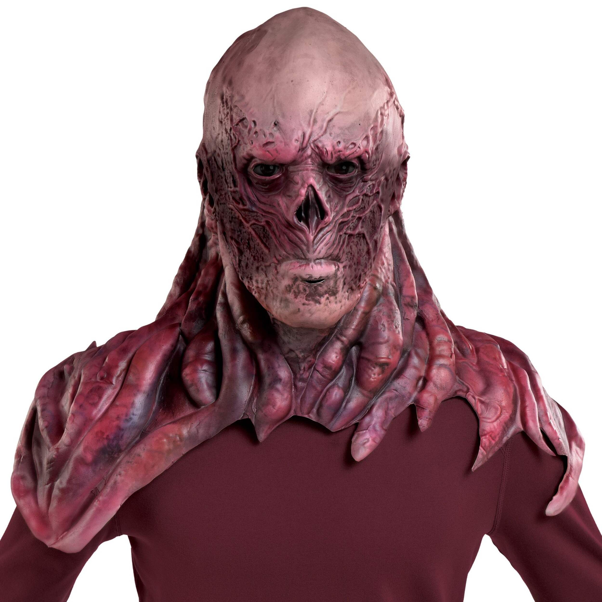 Stranger Things Vecna Latex Realistic Rotting Mask, Red, One Size, Wearable Costume Accessory for Halloween Front_Flat