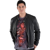 Men's Guts Anatomy T-Shirt, Grey/Red, Assorted Sizes, Wearable Costume Accessory for Halloween