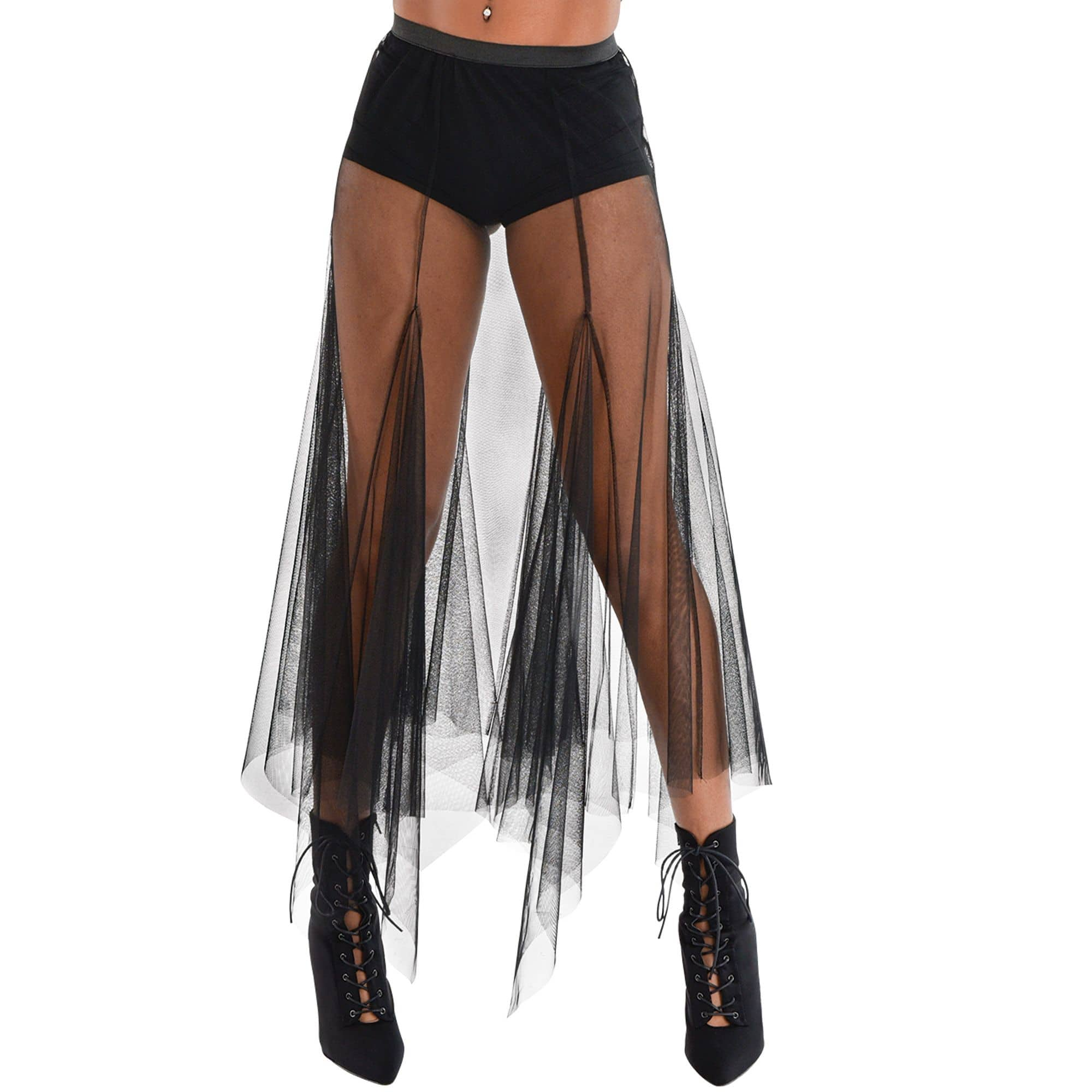 Mesh clearance skirt long