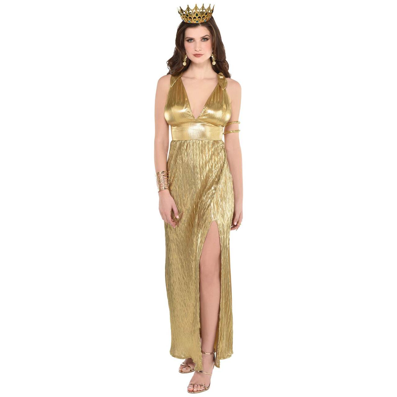 Womens Tiara Sequin Gold Large Costume Accessories Female Halloween