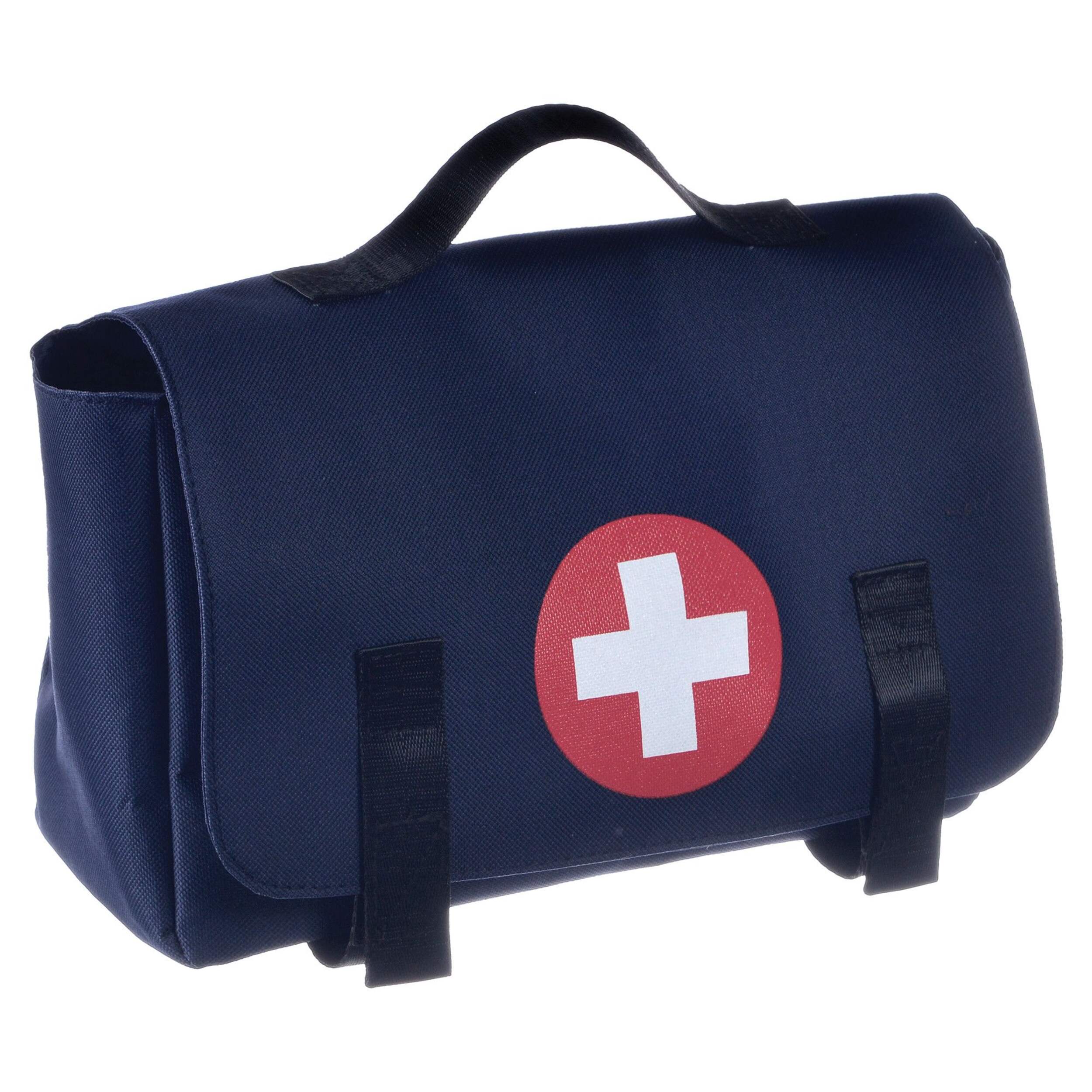 EMT Ambulance Hospital Bag, Blue, 6-in, Wearable Costume Accessory for Halloween Front_Angled_Right