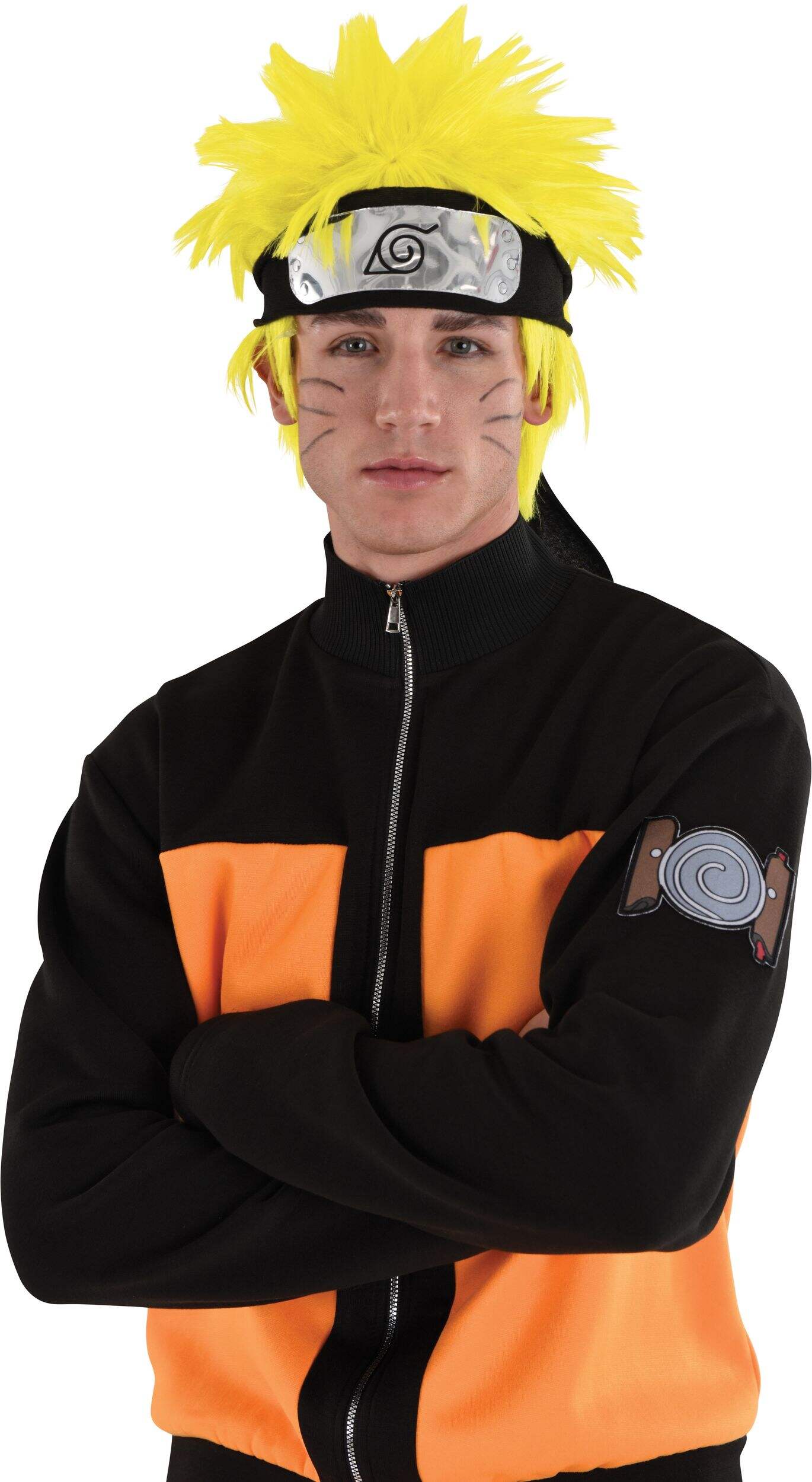 Naruto Short Spiky Hair Wig Yellow One Size Wearable Costume Accessory For Halloween Party City 3054