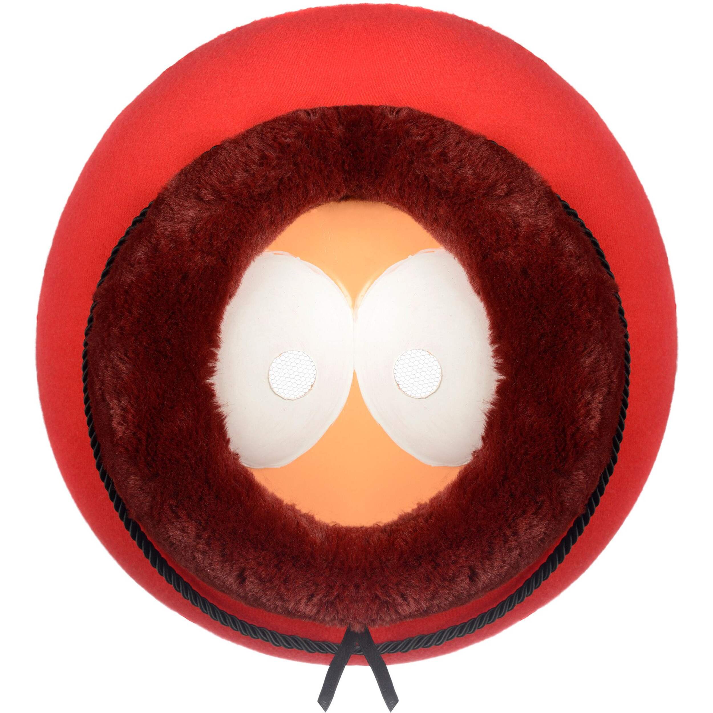 South Park Kenny McCormick Face Mask, Brown/Red, One Size, Wearable Costume Accessory for Halloween Front_Flat