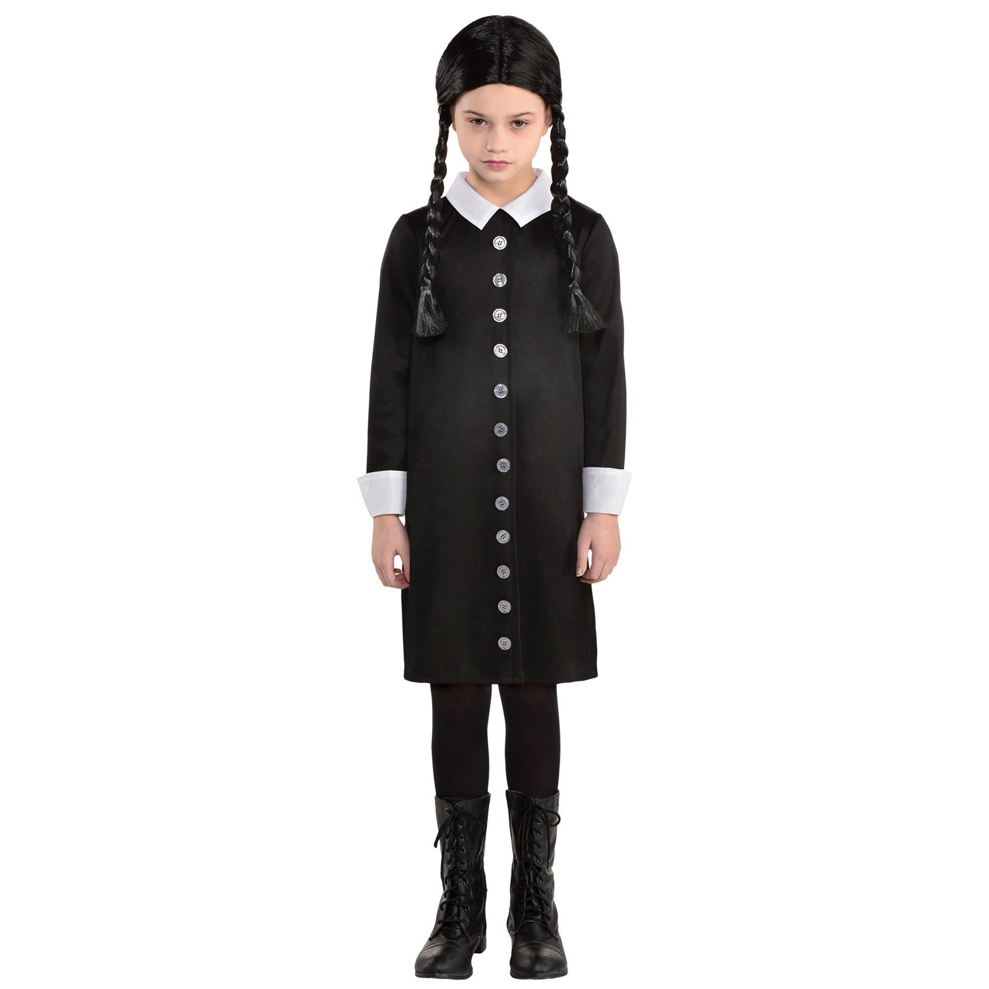 Wednesday The Addams Family Wig for Kids | Party City