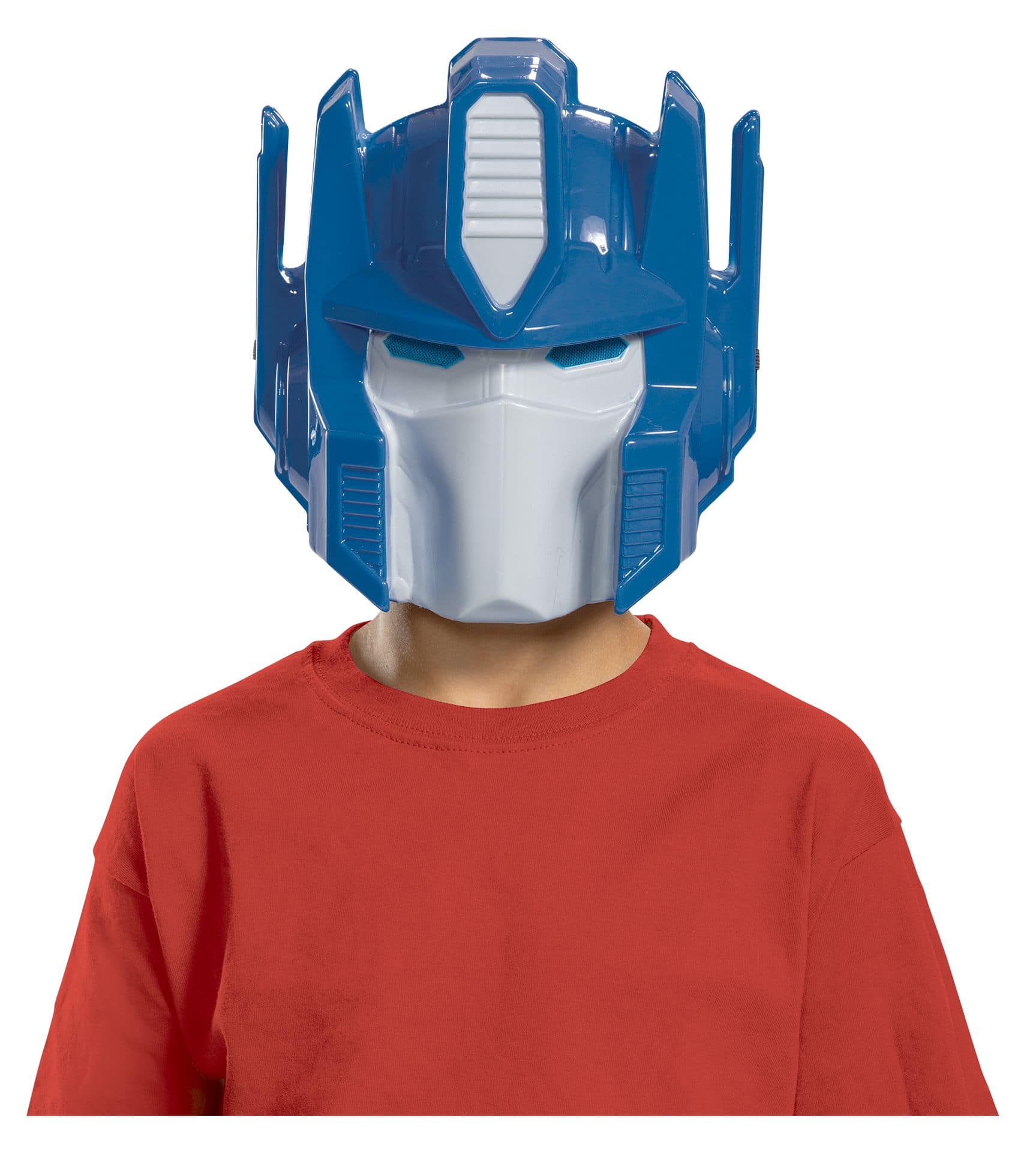 Transformers Optimus Prime Face Mask Bluewhite One Size Wearable Costume Accessory For 6413