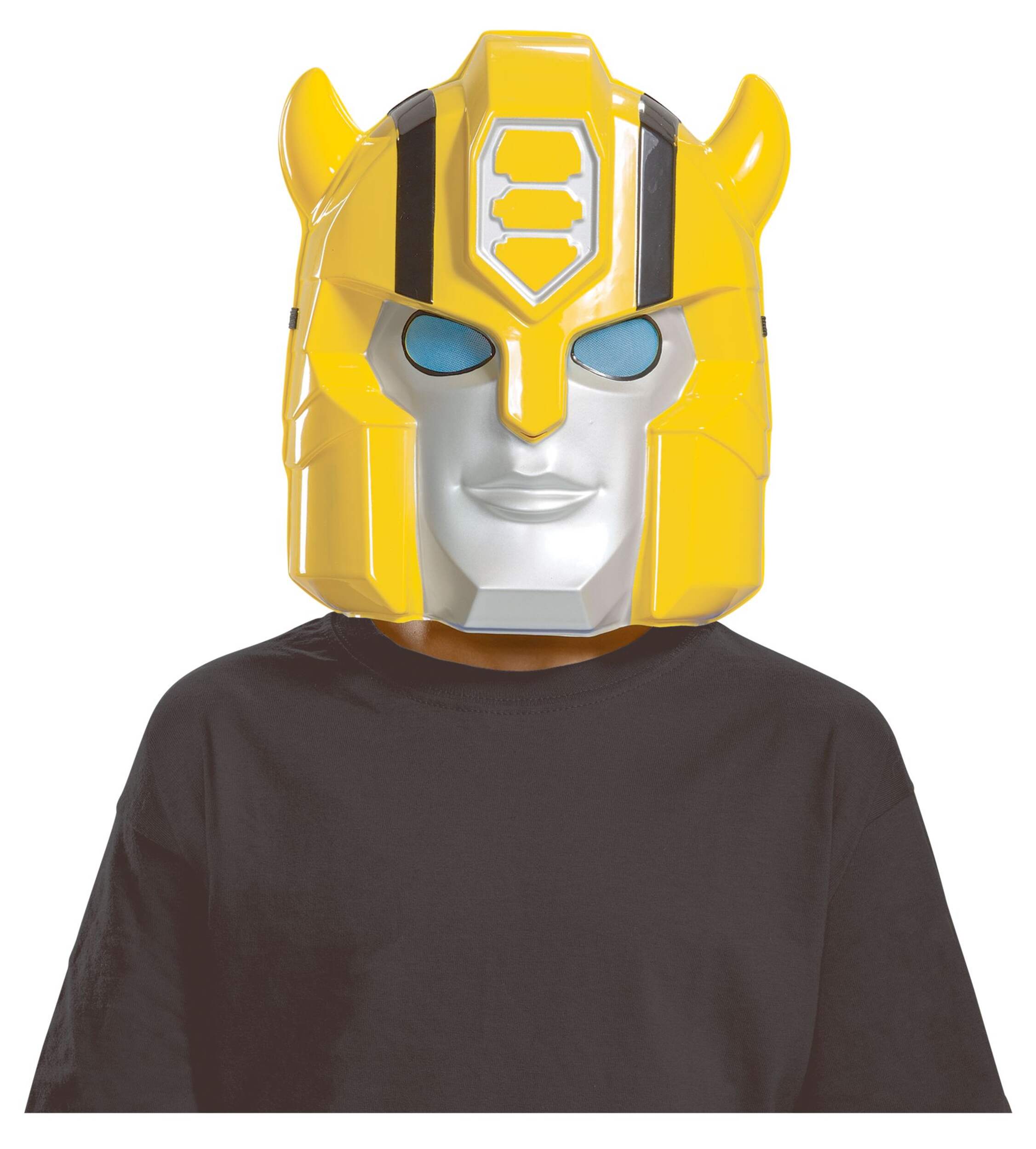 Masque de Bumblebee EG de Transformers, accessoires de costume d'Halloween, adolescent, adulte, taille unique Front_Flat