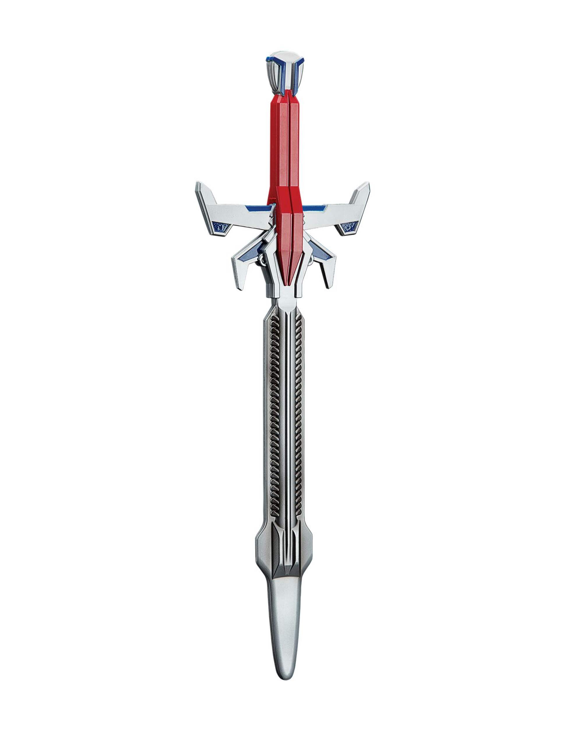 Transformers Optimus Prime Sword Toy Weapon, Red/Silver, 25-in, Wearable Costume Accessory for Halloween Front_Angled_Right