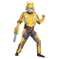 Transformers Bumblebee Stinger Sword Weapon, Yellow/Silver, 18-in, Wearable Costume Accessory for Halloween Front_Angled_Left