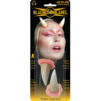 Large Devil Horns, White, One Size, 2-pk, Wearable Costume Accessories for Halloween