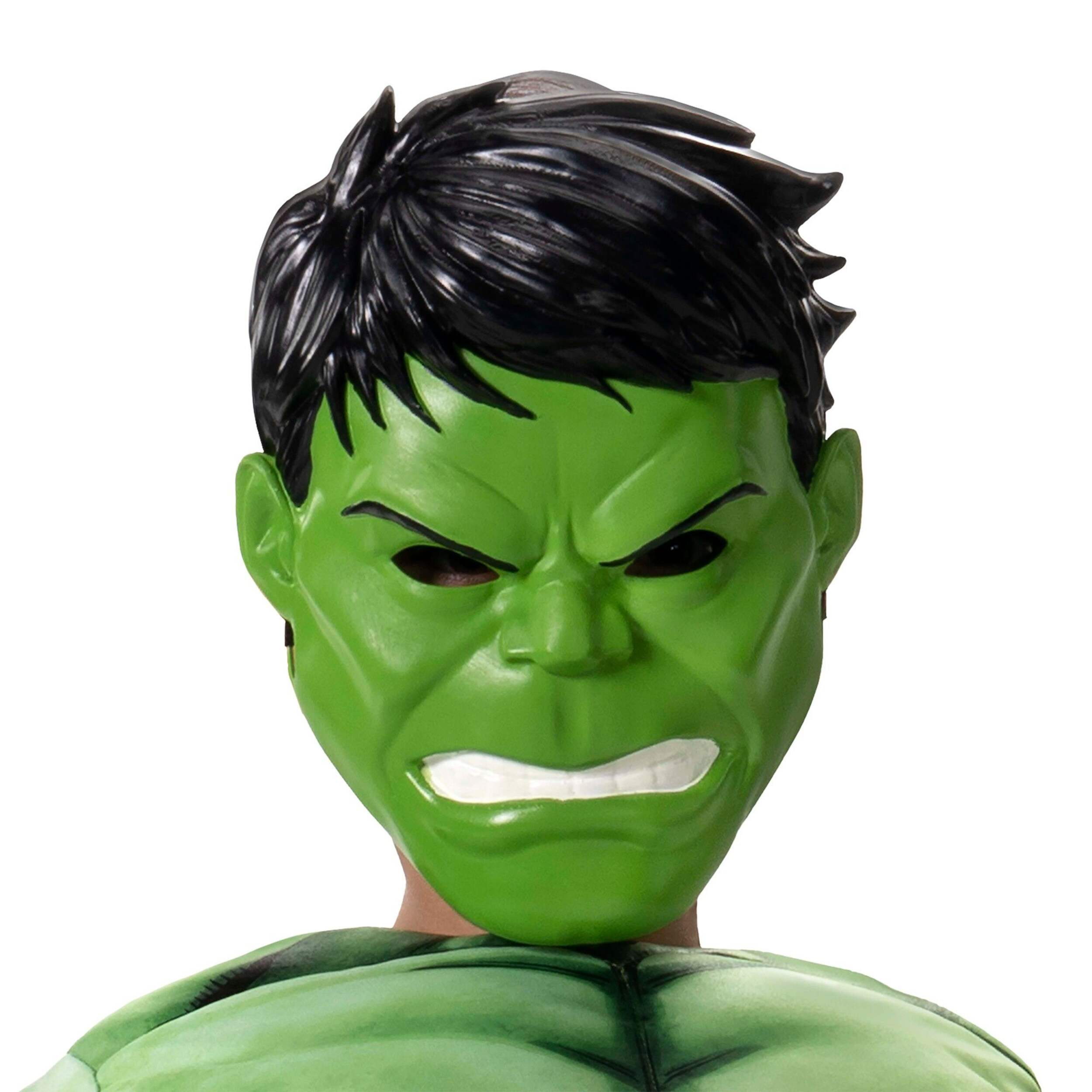 Child Marvel Hulk Half Face Mask Halloween Costume Accessory, Unisex, One Size Front_Flat