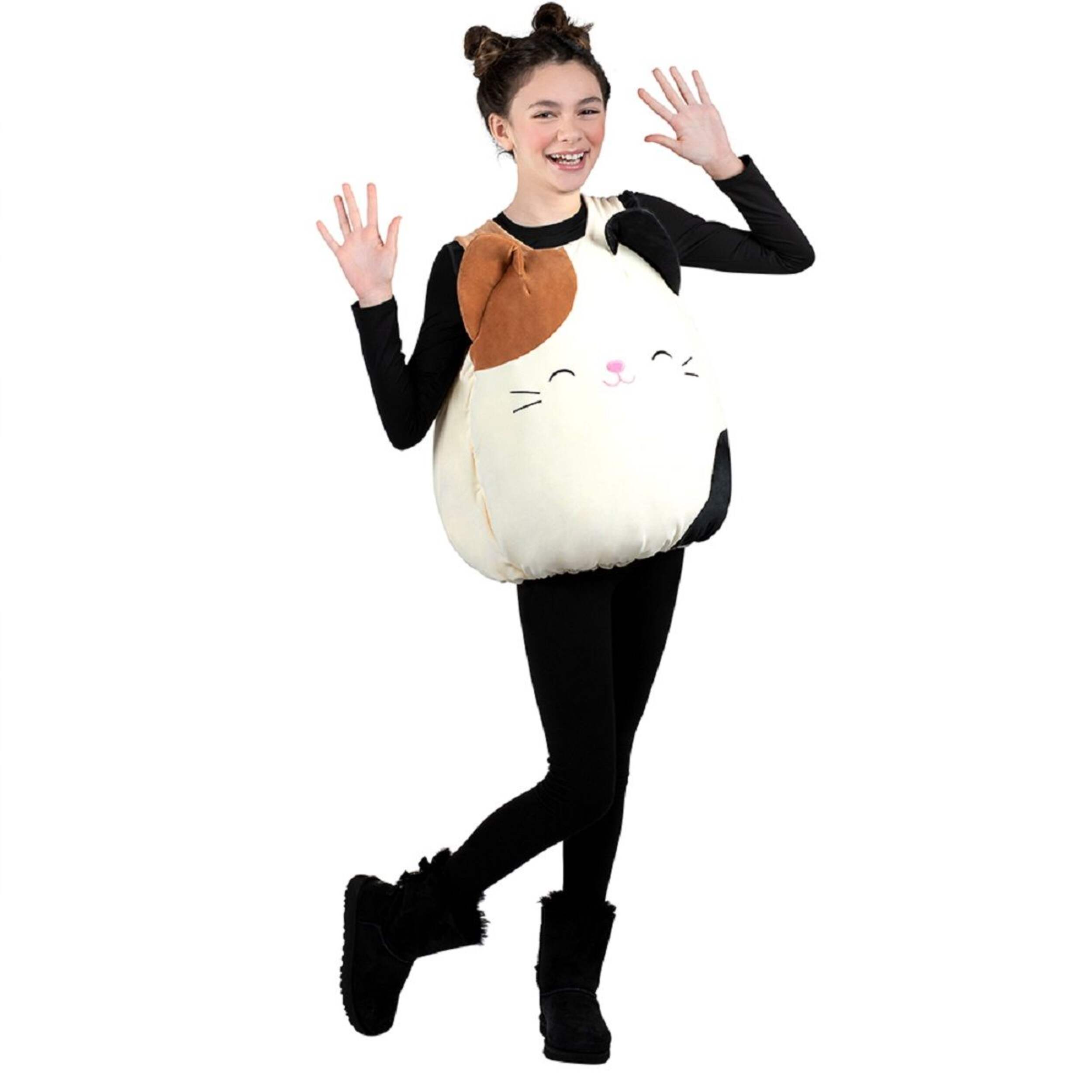 Child Squishmallows Cam The Cat Plush Stuffed Vest Costume, Unisex, One Size Front_Angled_Right