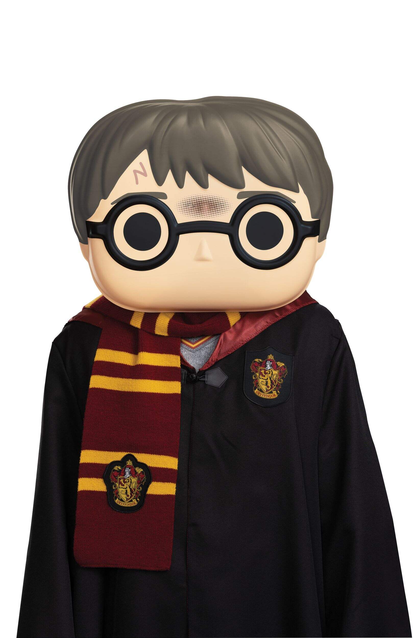 Costume d'Halloween demi-masque Funko Pop d'Harry Potter, adulte, taille unique Front_Flat