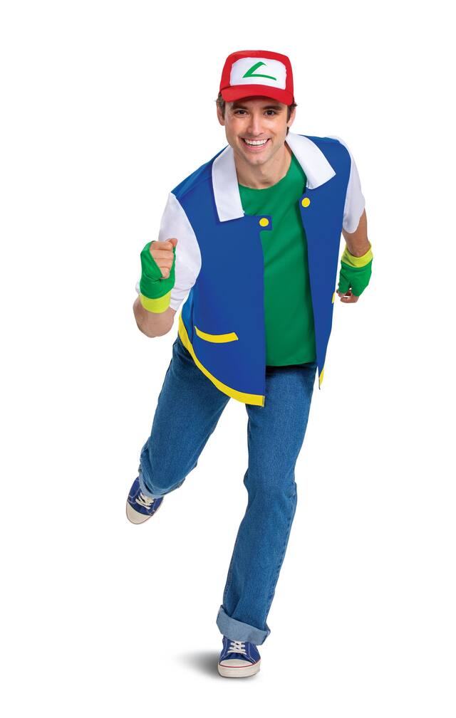 Costume d'Halloween d'Ash Ketchum Pokémon Classic pour adulte, unisexe ...