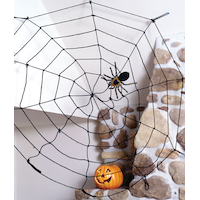 Décoration d'Halloween corde toile d'araignée de veuve noire, 5 pi Front_Flat