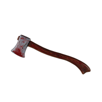Bloody Plastic Prop Axe, Costume Accessory for Halloween, 24-in Side_Left