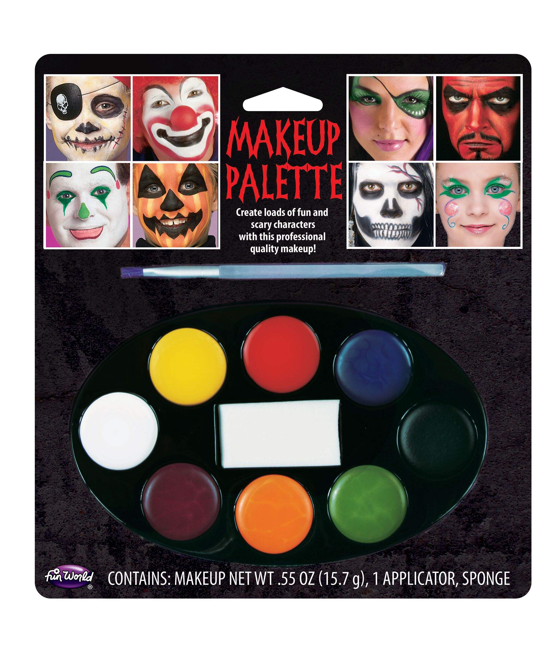 Festive Halloween 8-Colour Makeup Tray Front_Flat