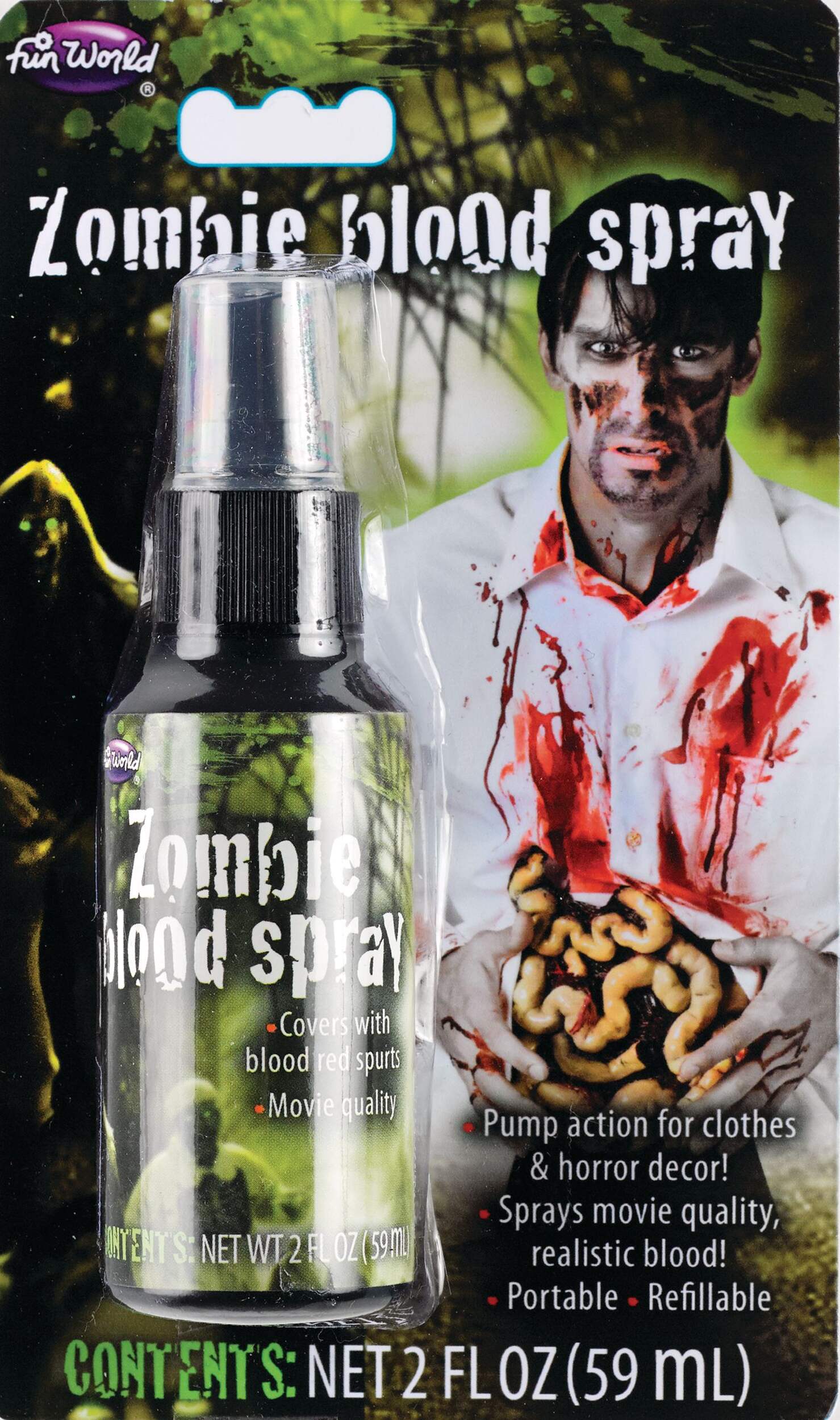 Halloween Fake Blood Spray Bottle, 2-oz Front_Flat