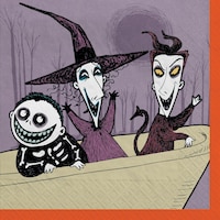 Nightmare Before Christmas Pumpkin King Beverage Napkins, 36-pk Overhead_Flat