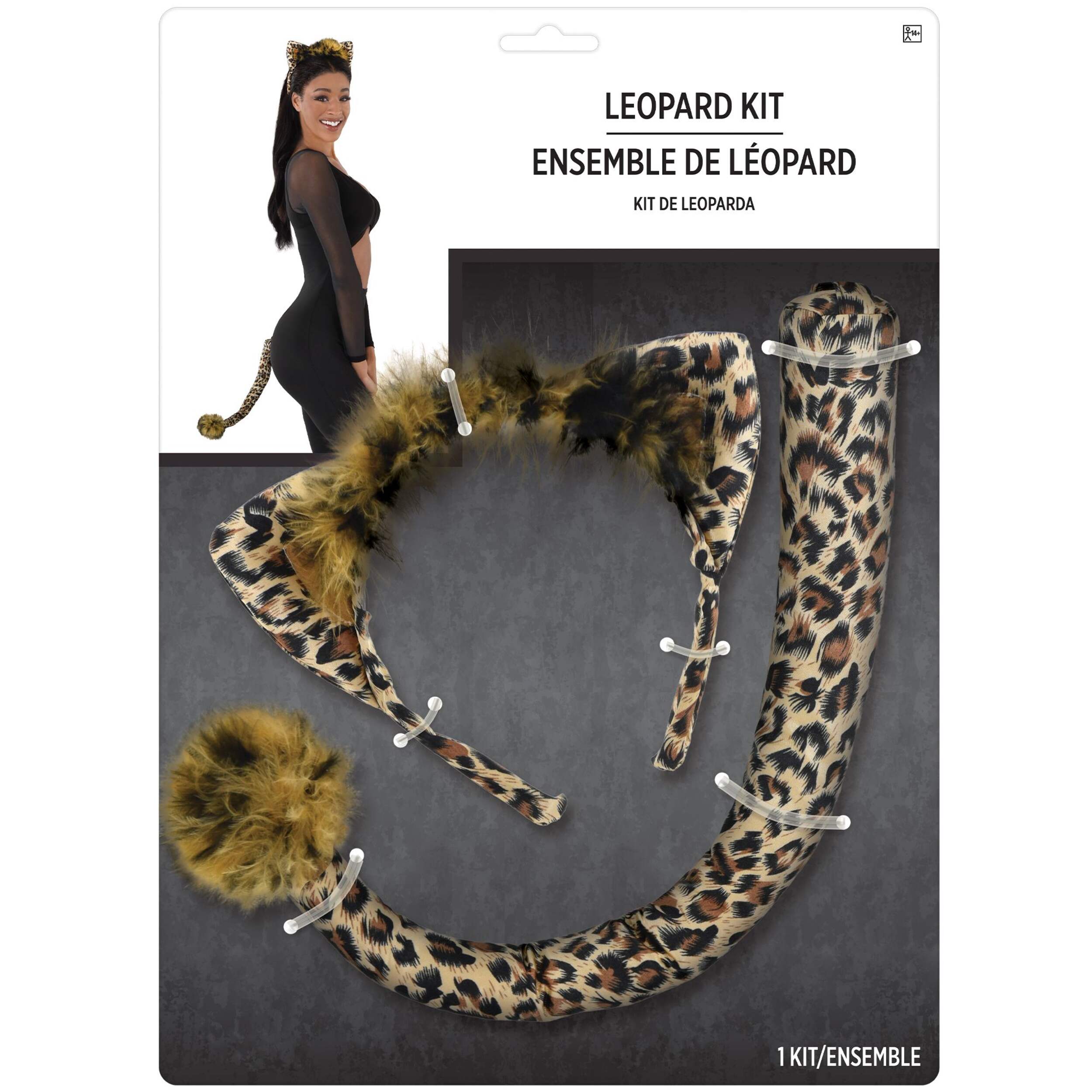 Leopard Ear & Tail Kit Front_Flat