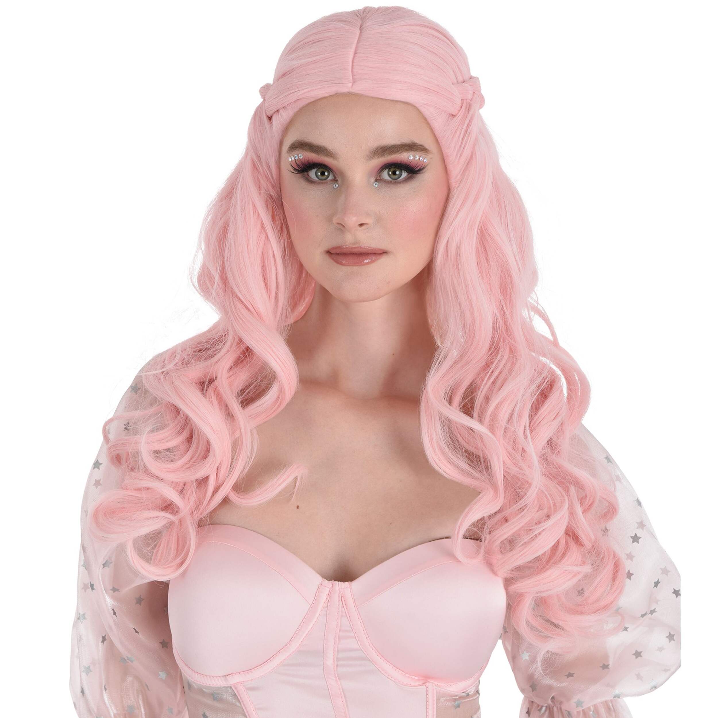 Pastel Pink Wig Front_Flat