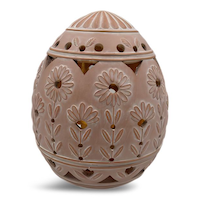 Oeuf vide de Pâques en résine avec lumière à DEL Front_Flat