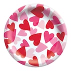 Valentine's Day Pink & Red Heart-Shaped Plastic Tray