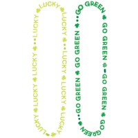 St. Patrick's Day Glow in the Dark Bead Necklace, 2-pk Front_Flat