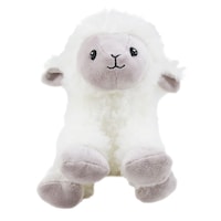 Goffa Plush Sitting Lamb, White, 8 Inch Plush Toy