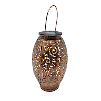 CANVAS Eid Décor Solar-Powered Lantern, 5.5 x 8.85-in Front_Three_Fourths_Angled_Right