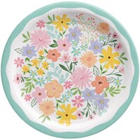 Springtime Blooms Round Dinner Plates, 10.5-in, 8-pk