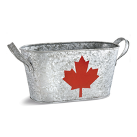Canada Day Galvanized Bucket
