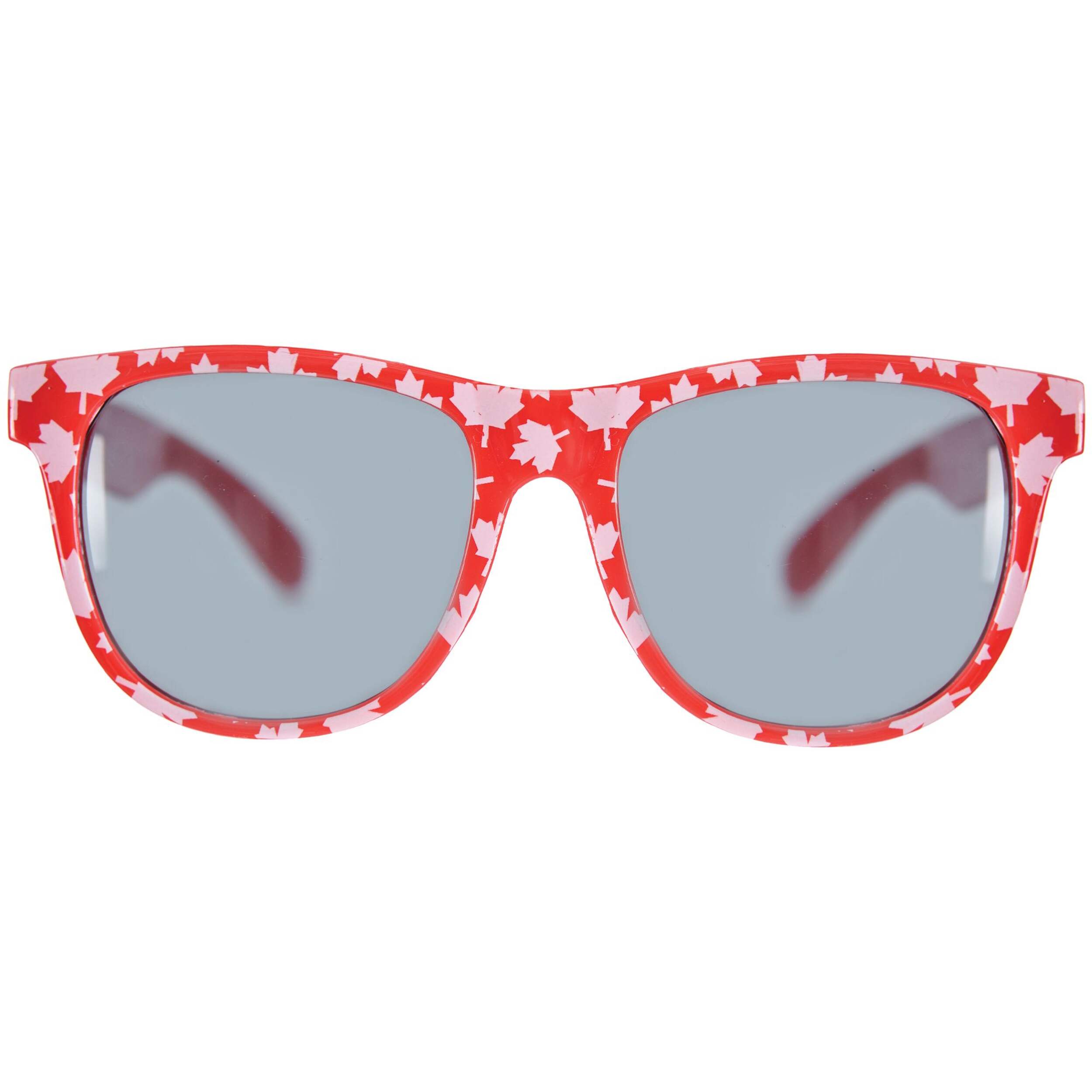 Lunettes de soleil de fête, avec feuilles d'érable, fête du Canada, paq. 6 Front_Flat