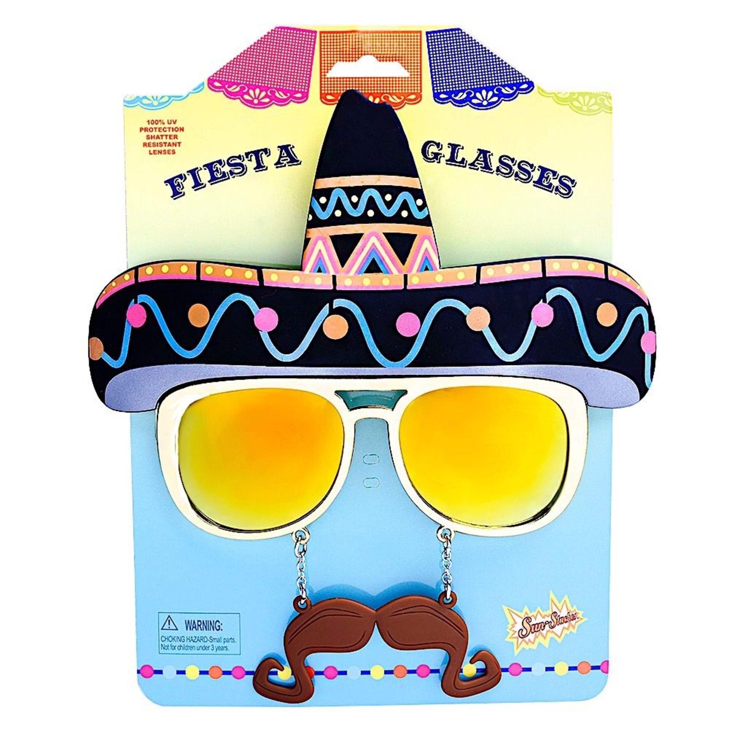 Sunstaches Sombrero UV400 Protection Sunglasses Front_Flat