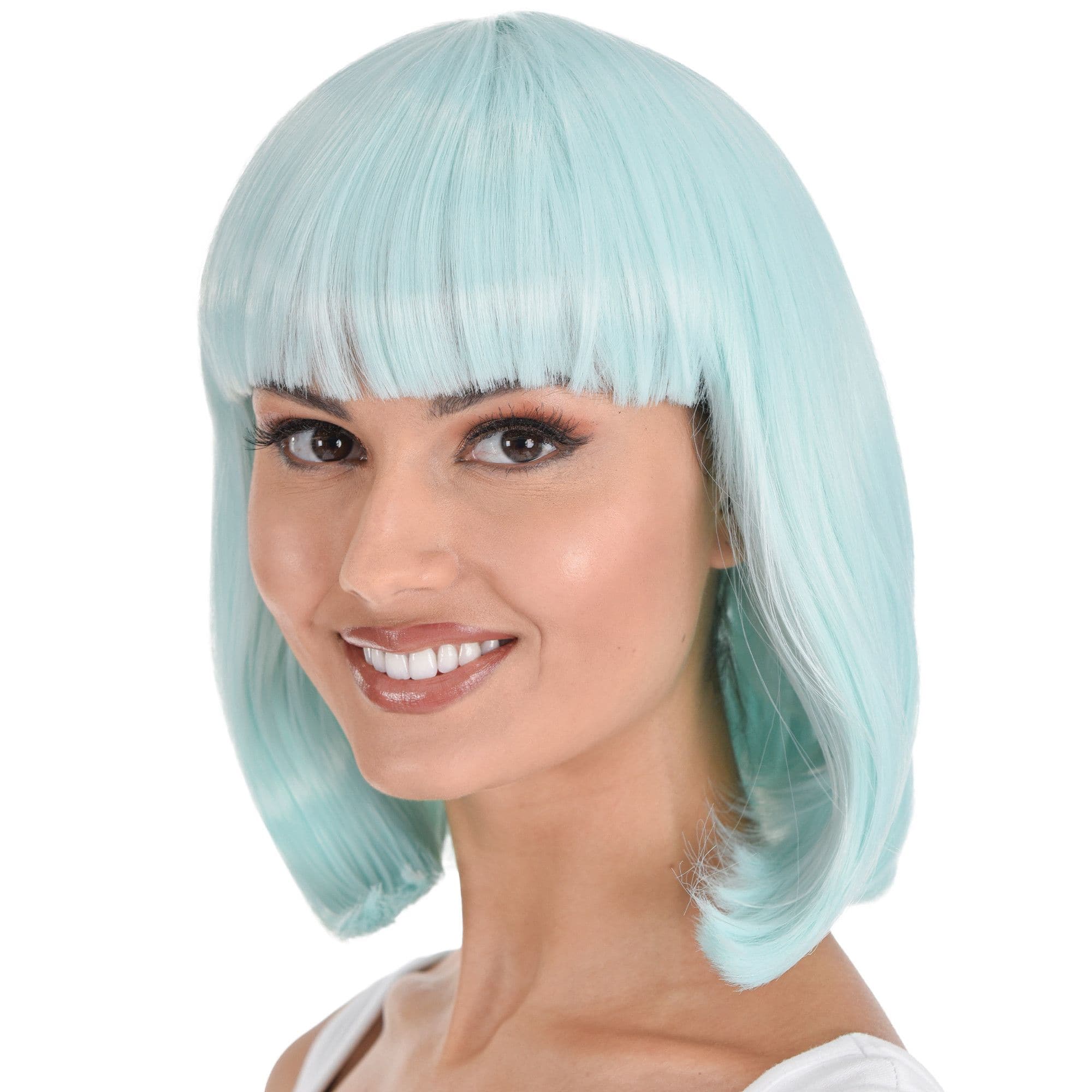 Long Bob Wig Mint Green