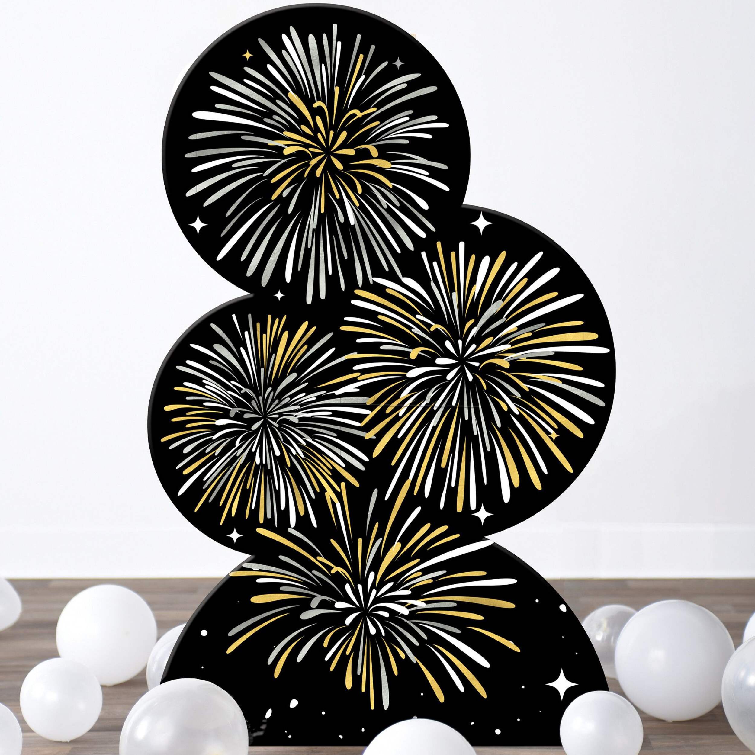 Jumbo Standing Fireworks CutOut Backdrop Party City