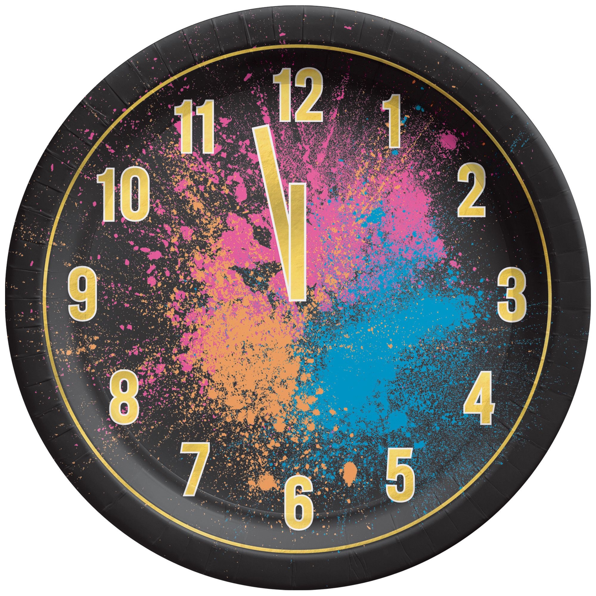 Countdown Glow Round Paper Plates, 6.75in, 20pk Party City