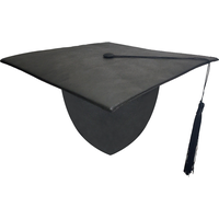 Mortier pour enfant avec pampille, noir, 9 x 9 po Front_Elevated