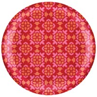 Summer Boho Melamine Appetizer Plates, 7-in, 4-pk Overhead_Flat
