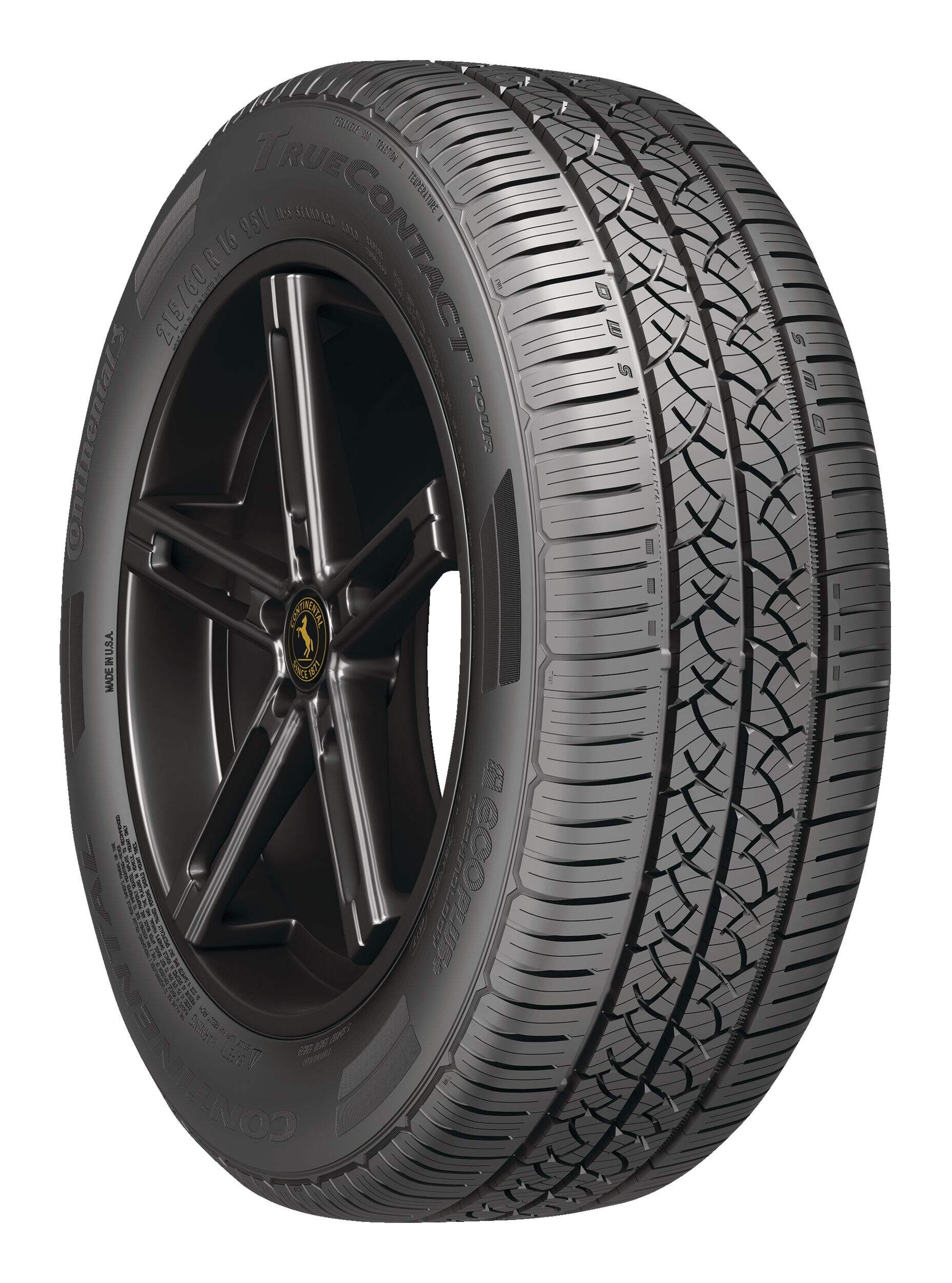 Continental TrueContact Tour All Season Tire For Passenger & CUV Front_Three_Fourths_Angled_Right