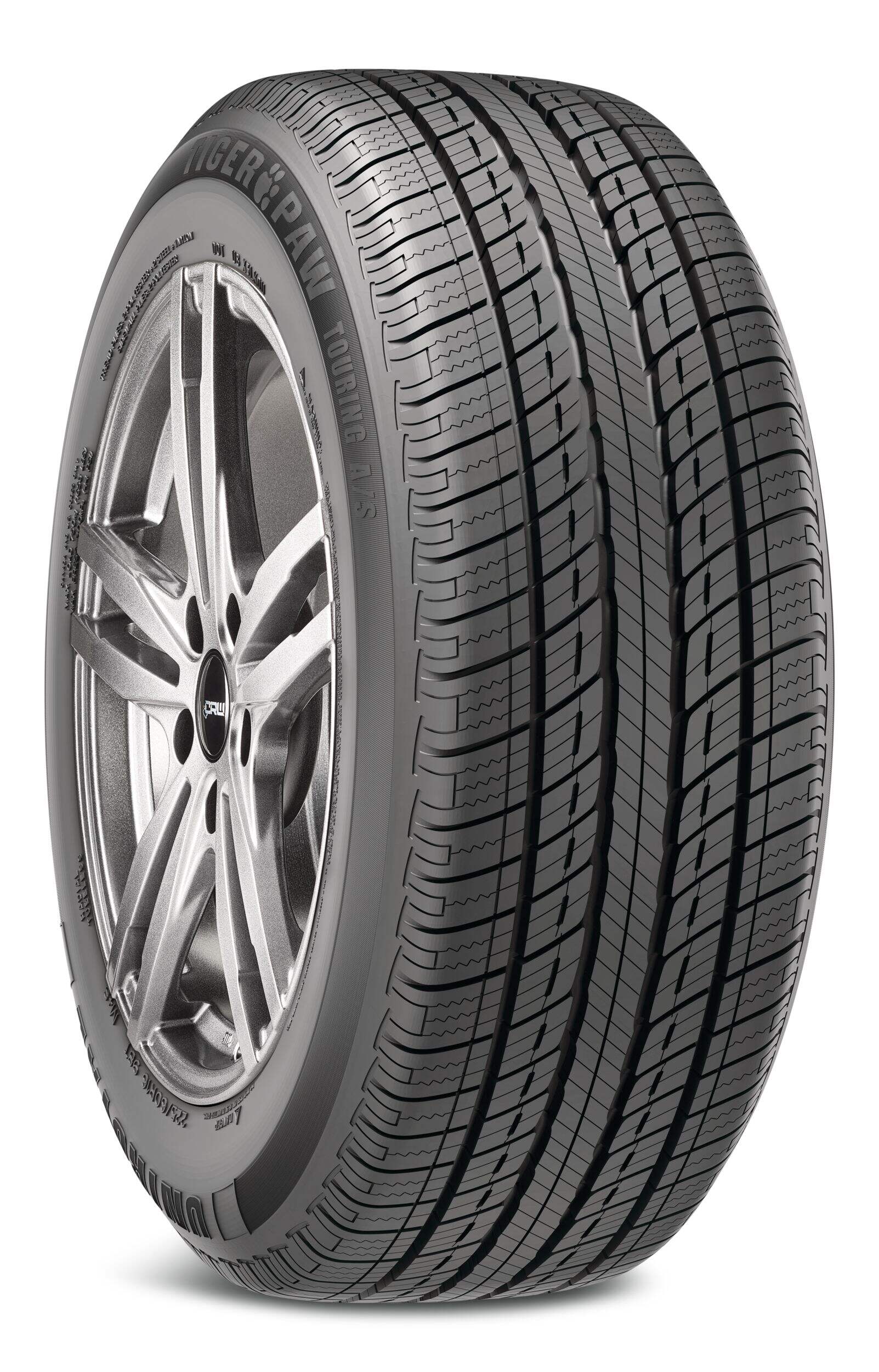 Uniroyal Tiger Paw Touring All Season Passenger & CUV Tires Front_Three_Fourths_Angled_Right