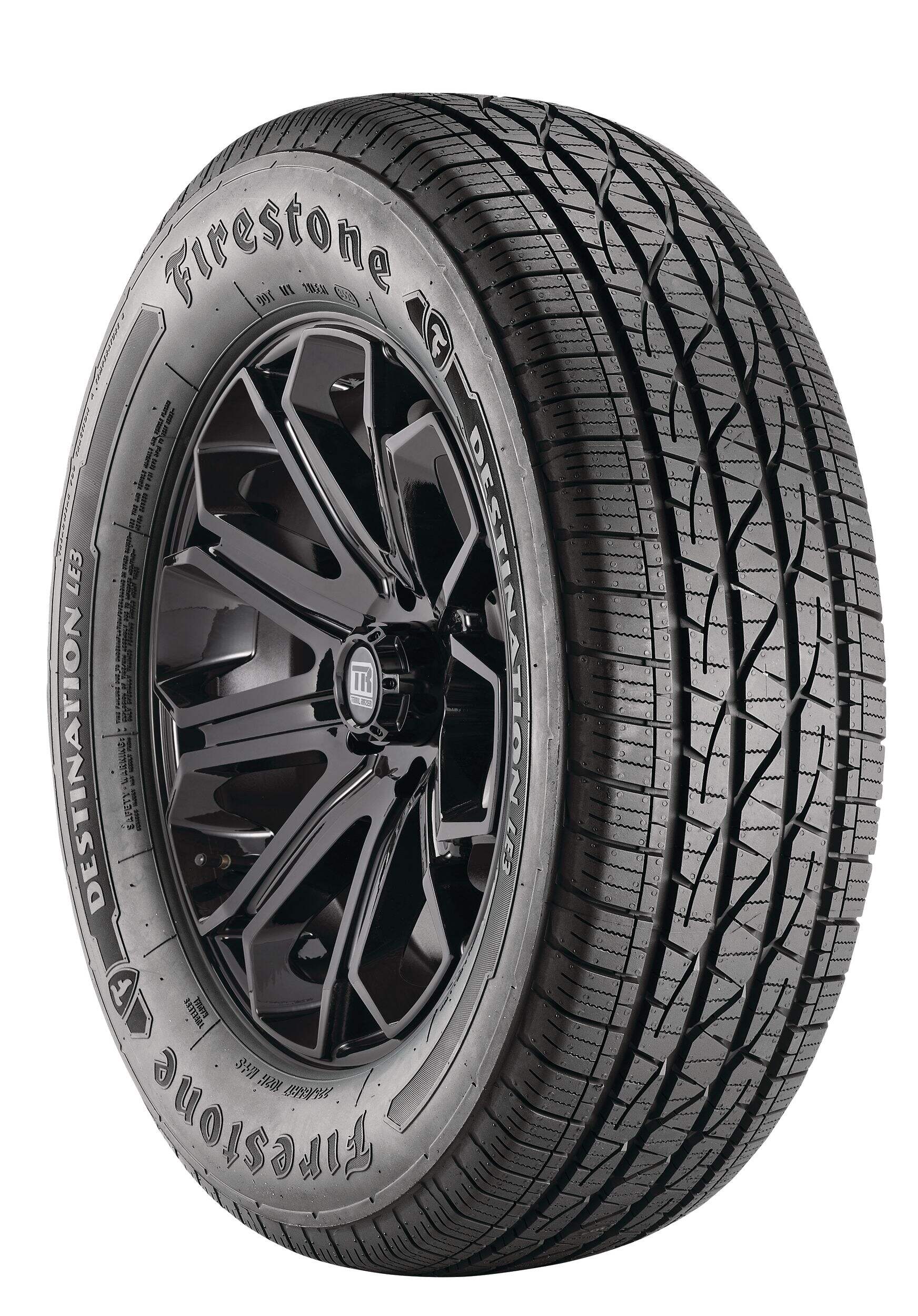 Pneu Firestone Destination LE3 toute saison pour camions et VUS Front_Three_Fourths_Angled_Right