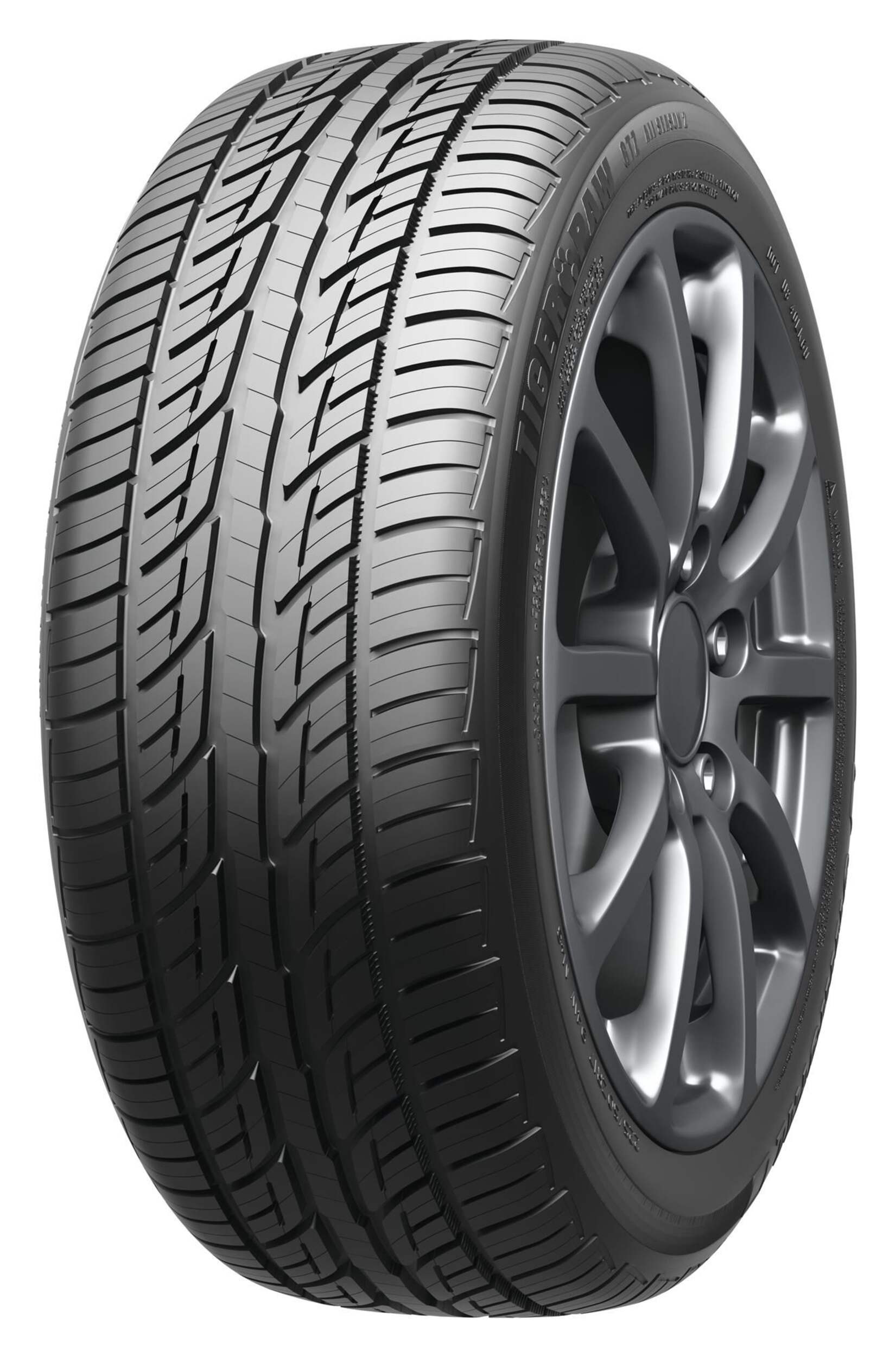 Uniroyal Tiger Paw GTZ All Season 2 Performance Tire For Passenger & CUV Front_Three_Fourths_Angled_Left