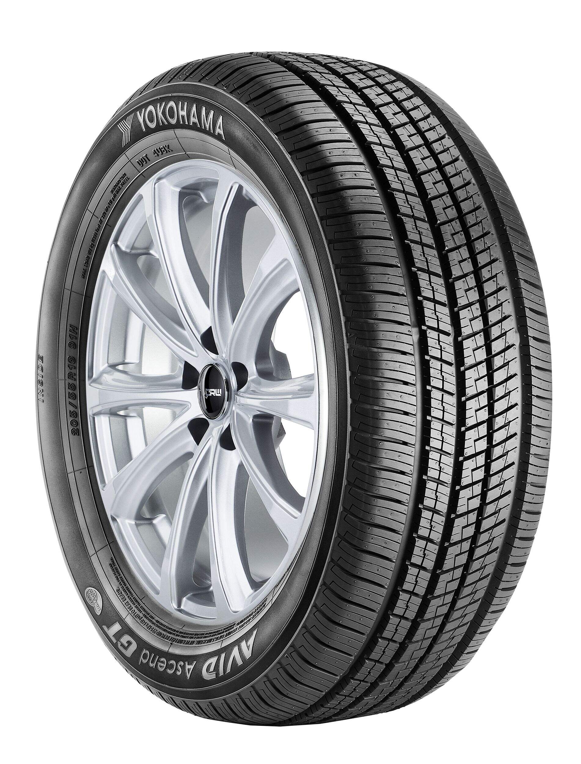 Yokohama Avid Ascend GT All Season Tire For Passenger & CUV Front_Three_Fourths_Angled_Right