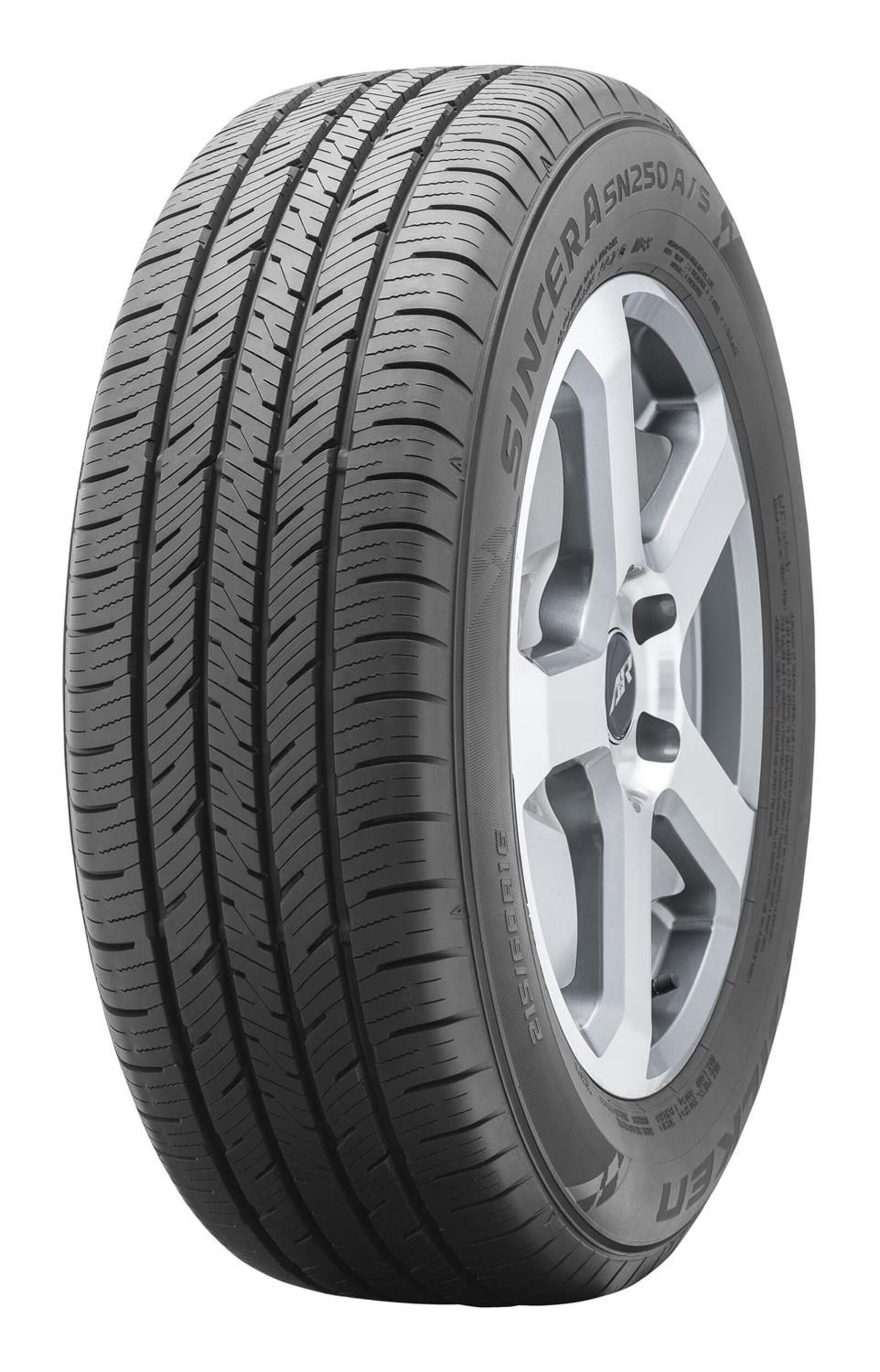 Falken Sincera SN250 A/S All Season Tire For Passenger & CUV Front_Three_Fourths_Angled_Left