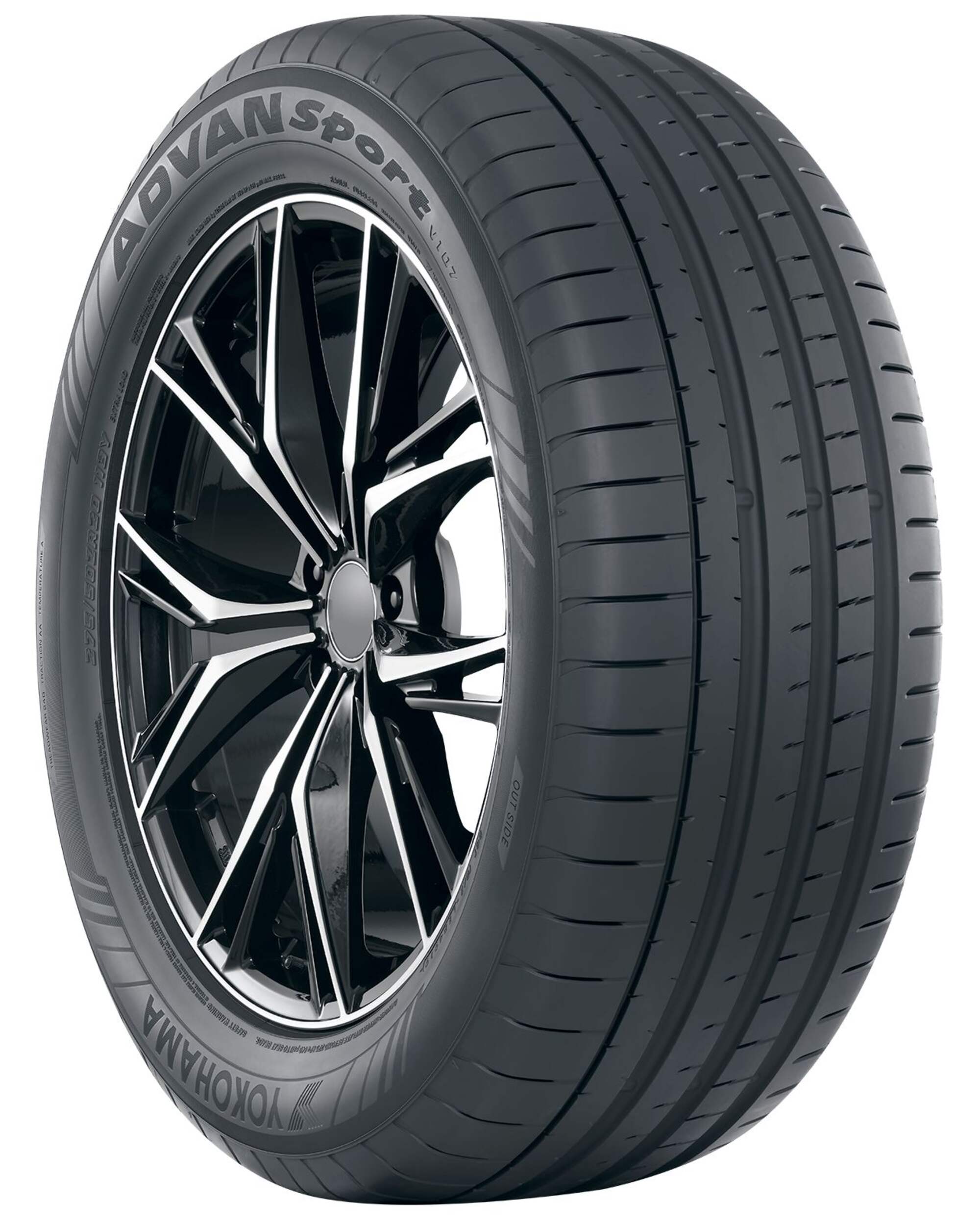 Yokohama Original Equipment Passenger All-Season Tires Front_Three_Fourths_Angled_Right